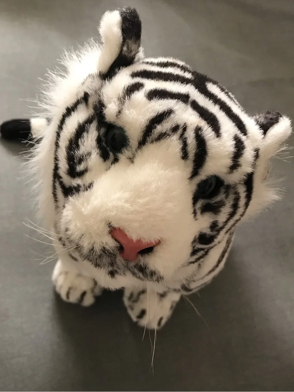 Six Flags Park Plush White Tiger Stuffed Animal Toy